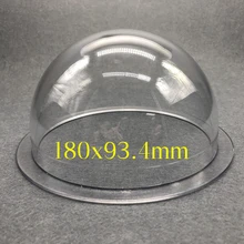 Акриловый купол 7 дюймов прозрачный толстый полусфера пластиковые купола и сферы 180 мм x 93,4 мм