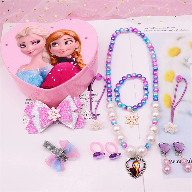 10 шт./компл. Комплект детских ювелирных изделий из мультфильма Холодное сердце 2