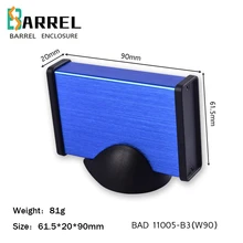 90*61,5*20 мм алюминиевый корпус для электронного корпуса проекта diy Распределительная коробка для проводов Электрический порошок управление усилителем чехол