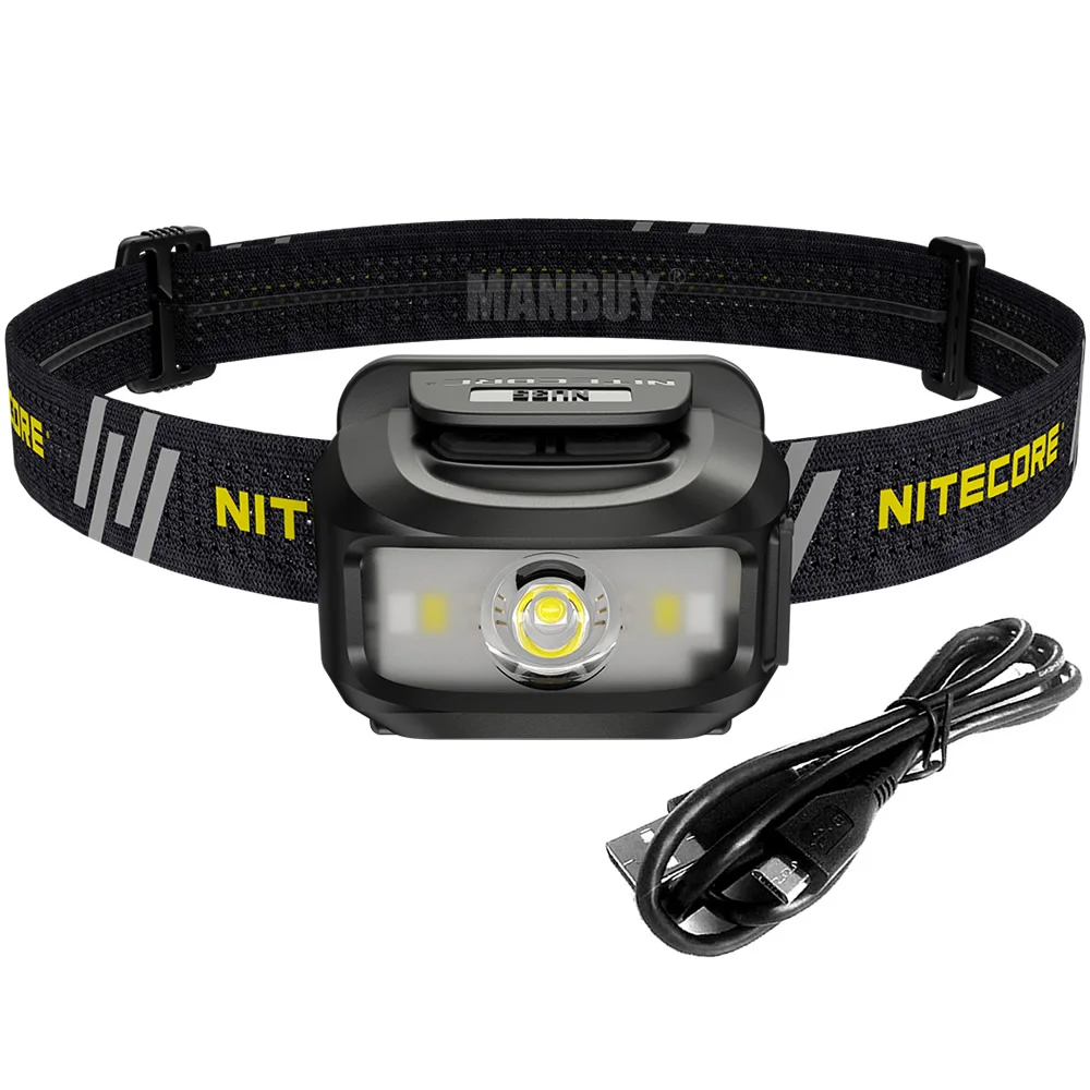 NITECORE NU35 Headlamp 460LM CREE XP-G3 S3 LED +CRI+RED 5+ LEDs BuiltIn Rechargeable Battery Light 10 Output Modes Free Shipping
