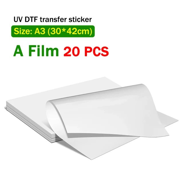 100Pcs Uv Dtf Ab Film Transfer Sticker 