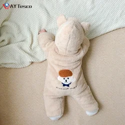 Vêtements d'hiver pour bébés filles 3M 6M 12M, salopettes en laine pour nouveaux nés, combinaison pour bébés garçons 