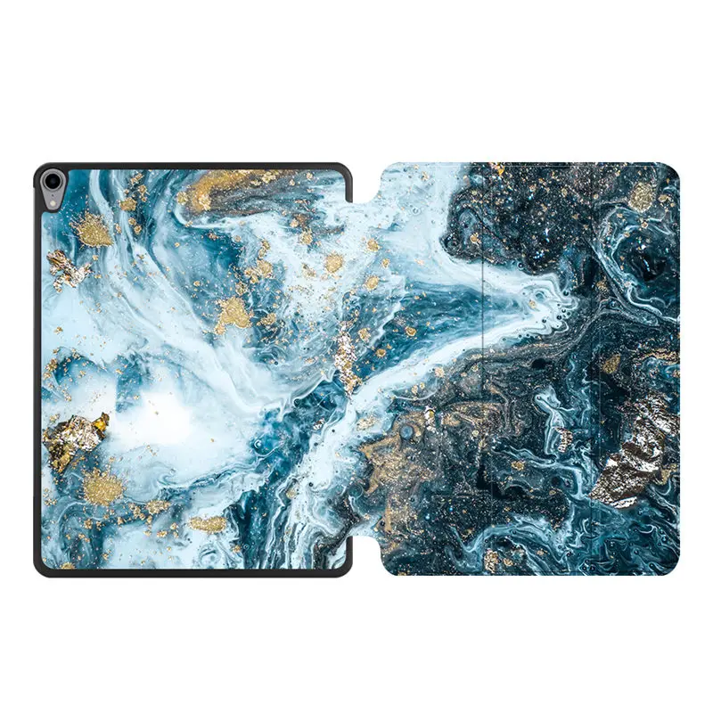 IP03 МТТ мраморный Чехол для iPad Pro 12,9 дюйма выпуска тонкий из искусственной кожи флип стенд смарт-чехол для планшета A1876 A2014 A1895 a1983 - Цвет: IP03