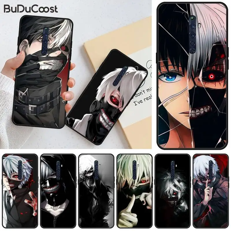 Анимэ Tokyo Ghoul для косплея канеки кэна TPU черный чехол телефона Корпус OPPO R11 11S плюс