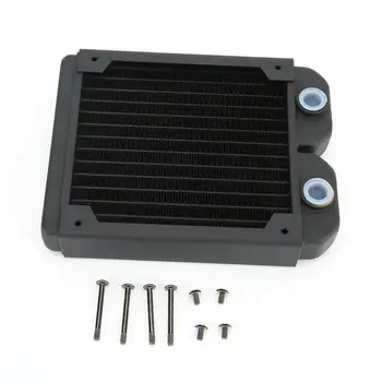 

Computer Water Cooling Copper Radiator 14 Tubes CPU Cooler Heatsink 120mm G1/4