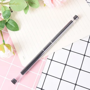 

1pcs Nylon Hair Flat Pusher For Nail Tips Dual-ended Builder UV& Nail Brush Extension Gel Tips Building Carving Pen