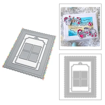 

2020 New Rectangle Frame Edge Embossing Metal Cutting Dies For DIY Making Photo Album Tag Label Card Paper Scrapbooking No Stamp