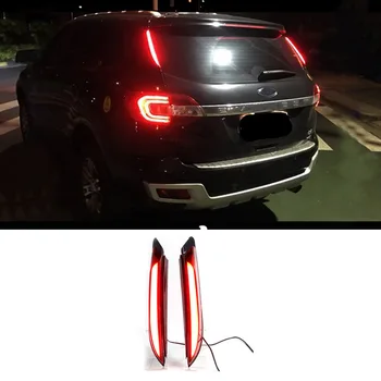 

Car Rear Bumper Light Car Daytime Running Light Signal Lights Brake Light Column Light for Ford Everest Ranger 2016-2018