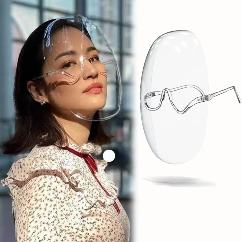 Crystal Transparent Fashion Full Coverage Face Shield