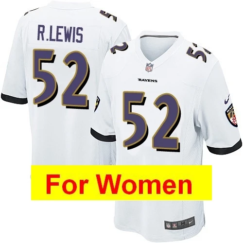 Белый Женщины Baltimore Lamar Jackson Terrell Suggs c. J. Mosley Joe Flacco Джастин Такер игровая цветная Футбольная форма - Цвет: Белый