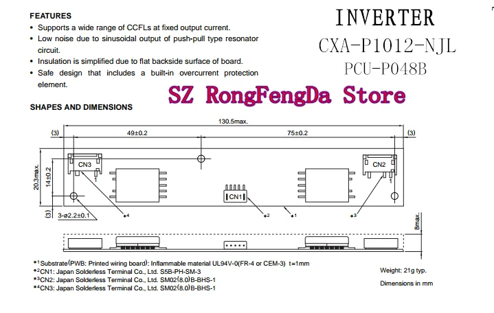 Для CXA-P1012-NJL PCU-P048B TDK инвертор