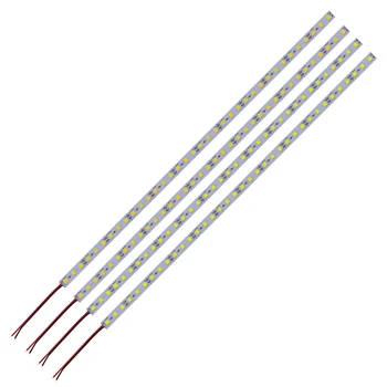 LED 바 조명, 12V, 5 개, 10 개, 20 개, 알루미늄 리지드 스트립 Led 테이프, 12V, 25cm, 50cm, 5054, 언더 캐비닛 조명 바, 화이트, 블루, 핑크