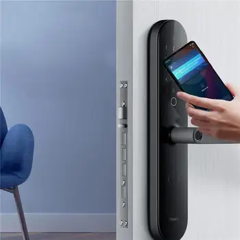 

Aqara N100 Smart Door Lock Fingerprint bluetooth Password NFC Unlock Work with APP and for Apple HomeKit Smart Linkage Doorbell