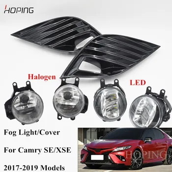 

Hoping Front Bumper Halogen LED Daytime Fog Light Fog Lamp Cover For Toyota Camry 2018 2019 SE XSE