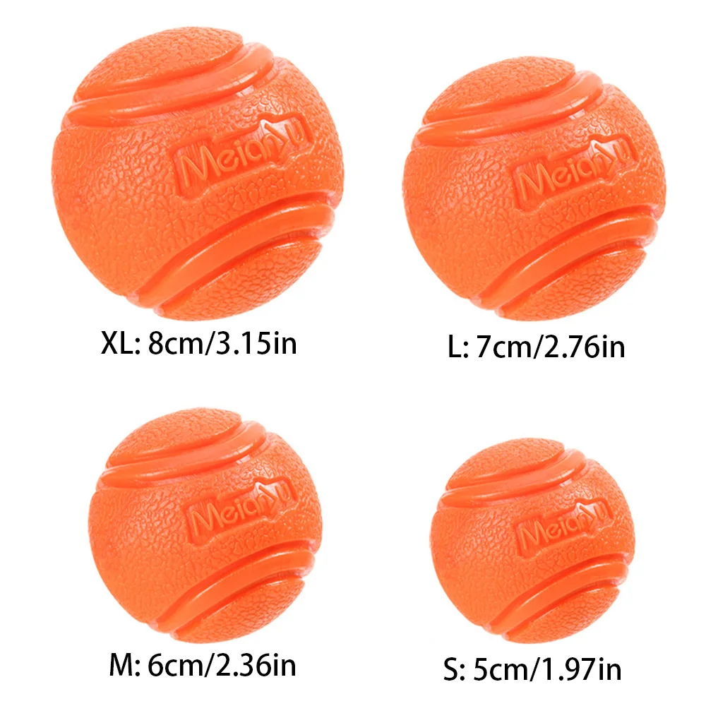 Pet dog toys dog ball bouncy rubber solid ball resistance to chew outdoor throwing and recovery training for dogs