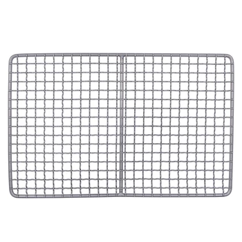 

Titanium Charcoal Bbq Grill Barbecue Grill Durable Net Plate Camping Tableware