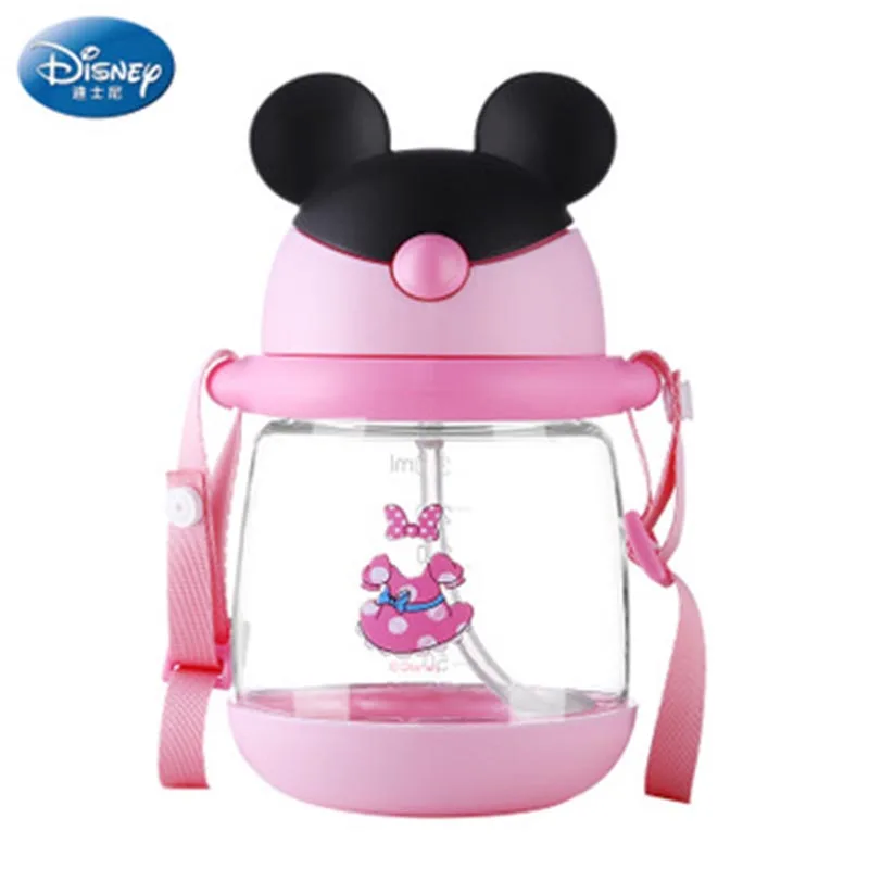 Disney Baby Cup чашка для кормления чашка Дисней кружка герметичная copo детская бутылка для воды Микки Маус детская чашка на бретелях чашка