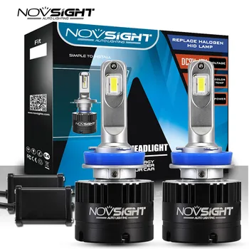 

NOVSIGHT Car Headlight H7 H4 LED H8/H11 HB3/9005 HB4/9006 H1 80W 14400lm Auto Bulb Headlamp 5500K Light