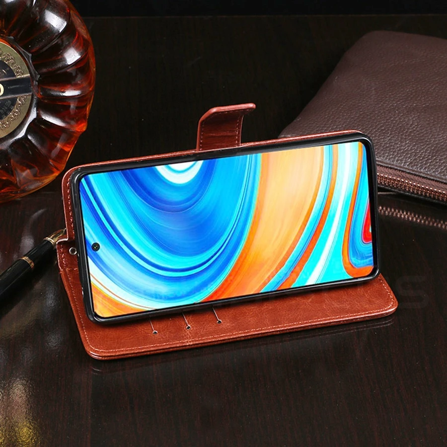 Leather Flip Wallet Phone Case - Premium Protective Cover with Card Slots
