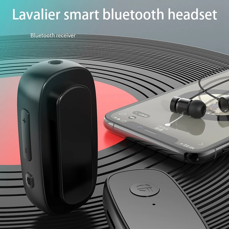 Bluetooth 5 0 Receiver 3 5mm Jack AUX Lavalier Portable Receiver for Car Headphone Speaker Stereo Music
