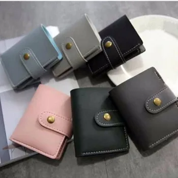 

New Arrival British Style Leather PU Bifold Short Wallets Men Woman Hasp Vintage Coin Pouch Multi-functional Cards Wallet
