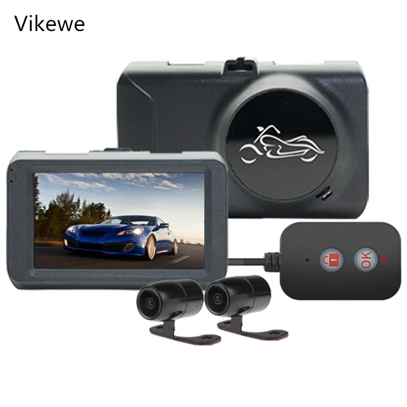 Видеорегистратор Vikewe Full HD 1080P мотоциклетный видеорегистратор 3 0 дюйма