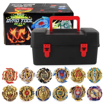 

Free Shipping Beyblade Burst Set Limited Gold Edition 17 - Piece Burst Top Toy Kit Kit Exploding Gyro Storage Box Directly Suppl