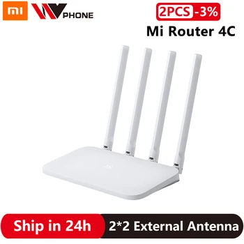 

Xiaomi Mi Router 4C WiFi Wireless 300Mbps 2.4Ghz WiFi 802.11b/g/n 4 Antennas Band APP Control Network Repeater
