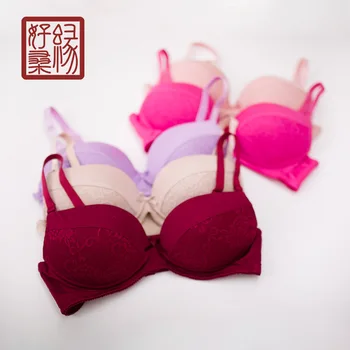 

Manufacturers Direct Selling Mulberry Silk Stereo Cup Real Silk Lace Deep V Gathering Bra-Free Steel Ring Comfort and Breathabil