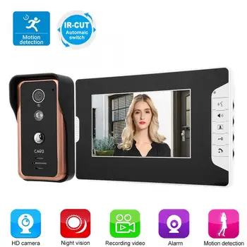 

bell 7 inches Video Intercome Doorbell with Electronic Lock and Open Door Button 100-240V