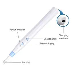 WiFi Otoscope 1.0MP беспроводной ушной эндоскоп с 6 светодиодный ушной эндоскоп камера ушной воск чистящий инструмент для iPhone, IOS, Android, samsung