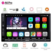 Atoto a6 2 din android carro gps estéreo player/2x bluetooth & aptx & ips display/a6y2721prb//indash multimídia rádio/wifi usb
