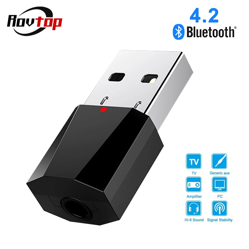 

Wireless Bluetooth 4.2 Receiver Transmitter 3.5mm Jack AUX Stereo Audio USB Adapter Receiver For TV PC Car Bluetooth Kit Z2