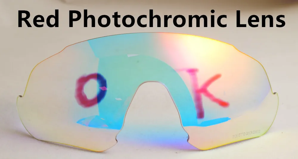 9401Red Photochromic JBR, поляризационные линзы красного, синего и зеленого цвета, фотохромные Сменные линзы, велосипедные солнцезащитные очки, очки без рамки - Цвет: 9401Red Photochromic