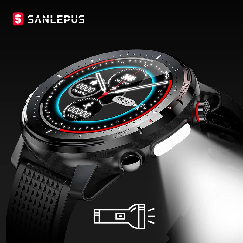 Новинка 2021 Смарт-часы SANLEPUS IP68 водонепроницаемые для мужчин и женщин спортивный
