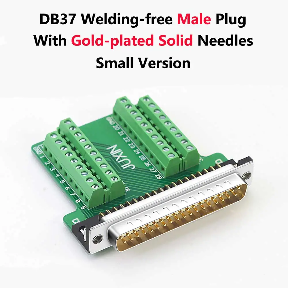 Db37 Spina Maschio Senza Saldatura Presa Femmina Versione Piccola 2 Righe Connettore Porta Seriale 37 Pin Adattatori D-Sub 37