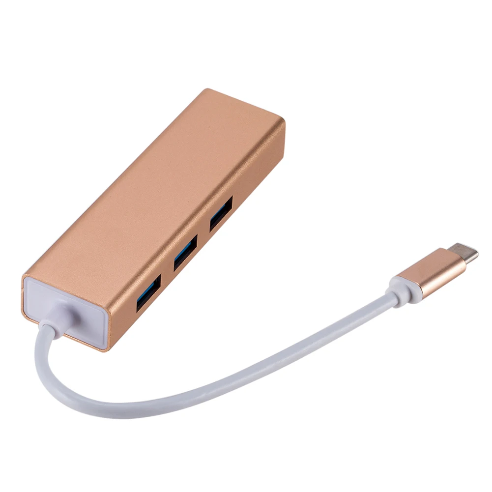 Адаптер USB Разъемы для ноутбука сетевая карта LAN Ethernet Kilomega концентратор Алюминиевый сплав внешний type-c к RJ45