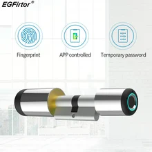 EGFirtor Smart Türschloss Elektronische Zylinder Bluetooth APP Biometrische Fingerprint Anti-Diebstahl Smart Lock Security Lock