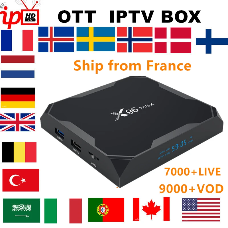 Французский IPTV BOX X96 MAX android TV box 8,1 + IPTV подписка Швеция Бельгия Европа Великобритания Испания США M3U взрослый xxx smart tv box Французский IPTV BOX X96 MAX android TV box 8,1 + IPTV подписка Швеция Бельгия Европа Великобритания Испания США M3U взрослый xxx smart tv box