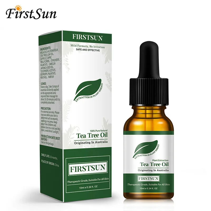 

Firstsun Natural Tea Tree Essential Oil Anti-wrinkle Acne Pores Removal Scars Treatment Anti Scar Spots Skin Care 10ml