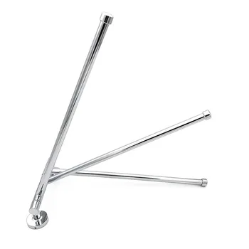 

Bar Towel Rack Bathroom Organizer Multifunctional Long Holder Wall Mounted Smooth Kitchen Accessory Rotating Stainless Steel