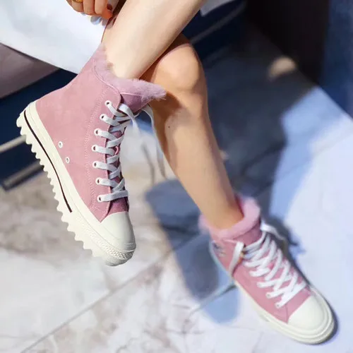 Pink RY-RELAA; женские кроссовки; коллекция года; модная парусиновая обувь из натуральной кожи; ins; шерстяная женская обувь; овечья шерсть; повседневная обувь - Цвет: Pink