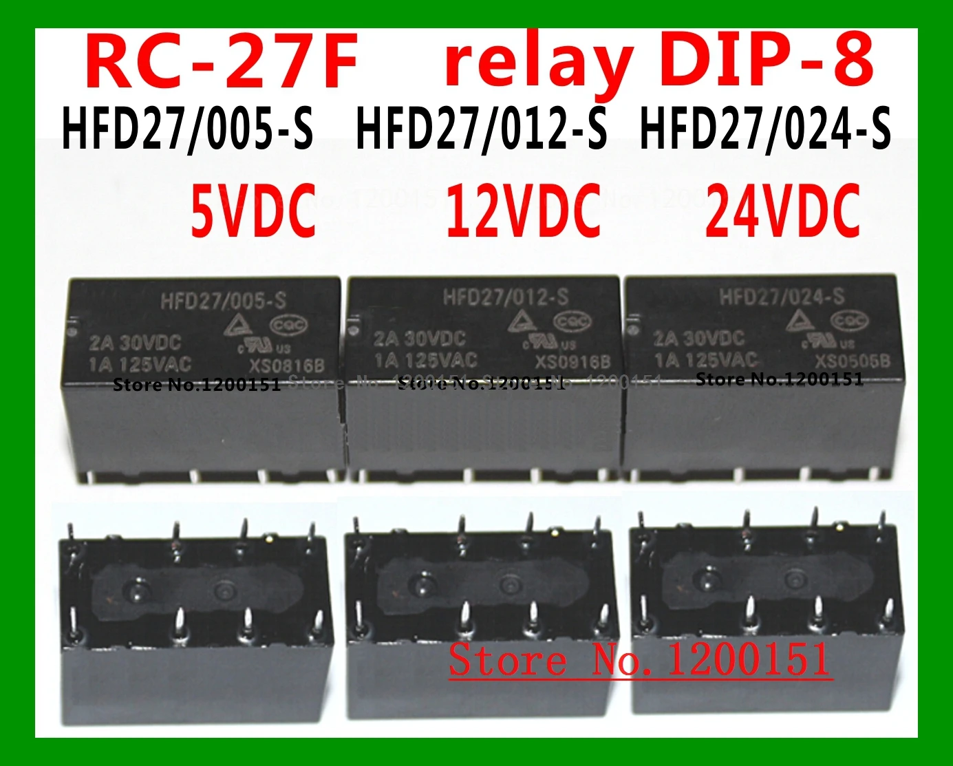 JRC-27F HFD27 HFD27/005-S 5VDC HFD27/012-S 12VDC HFD27/024-S 24VDC 2A реле DIP-8 | Электронные компоненты и