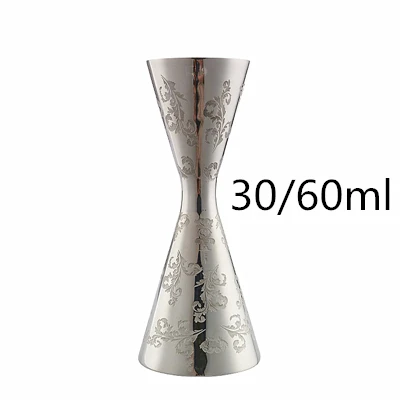 10/20/30/45/60ml Carven Measuring Cup Tools Bar Measure Cocktail Jigger Bar Tools Bar Accessories Silver Carven 30-60