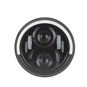 

7 Inch H4 Round Sealed Beam Motorcycle Headlights with DRL Turning Signal for cafe racer cafe racer