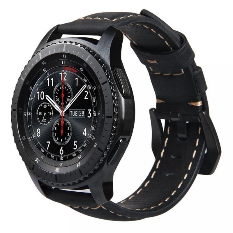 Кожаный ремешок для часов для samsung Galaxy Watch 22 мм Универсальный Быстрый сменный ремешок