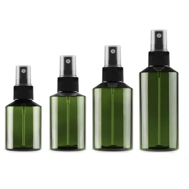 

Shampoo Spray Bottle green Plastic Empty Spray Bottle Refillable Bottles Travel Packaging Tool
