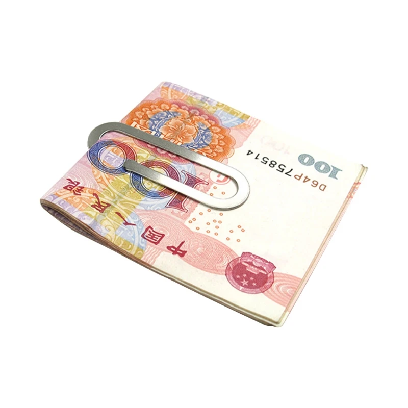 

New Stainless Steel Money Clip Metal Pocket Holder Wallet Credit Card