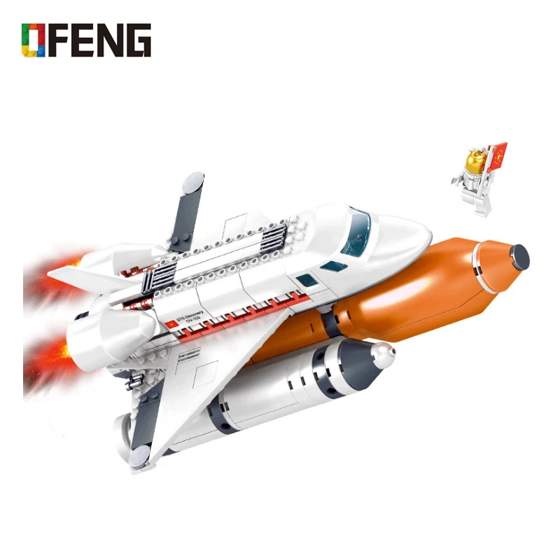 Космические приключения кирпичи Spaceport шаттл старт центр ракета строительные