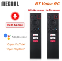 Mecool bt voz controle remoto substituição giroscópio mouse ar para android caixa de tv mecool km6 km3 km1 atv google voz tvbox
